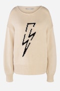 Knitted jumper with lightning