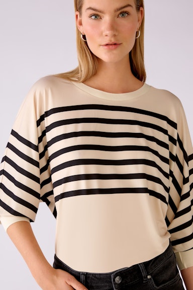 Blouse shirt with stripes