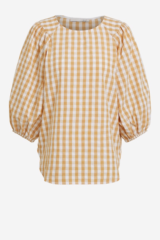 Blouse in a checked pattern