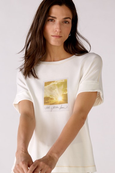 T-Shirt mit Polaroid Print