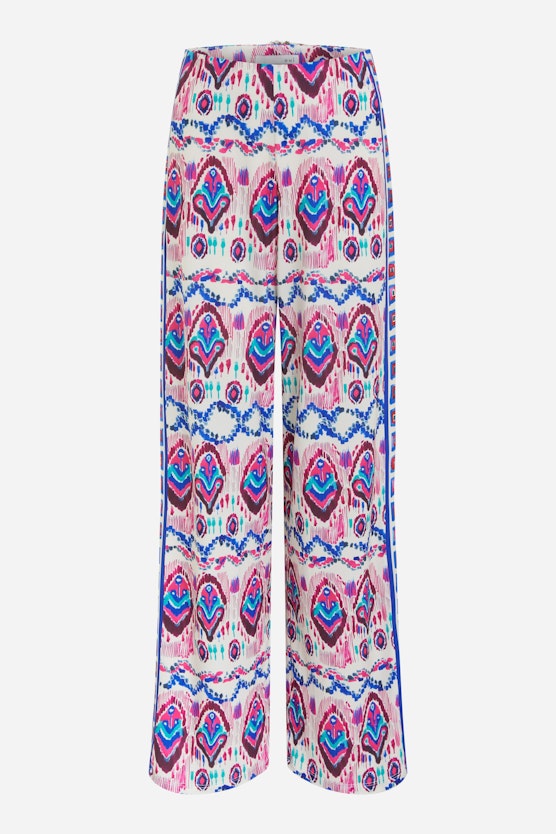 Fabric trousers in trendy print