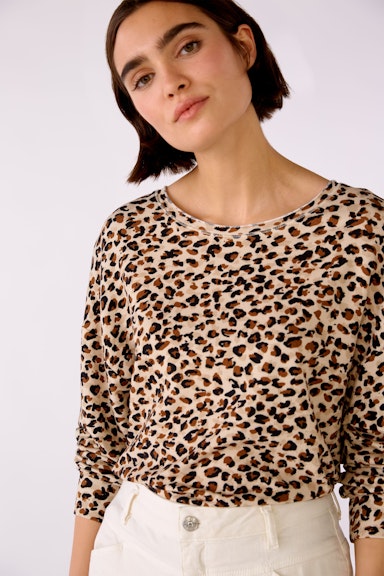Sweatshirt in leopard print