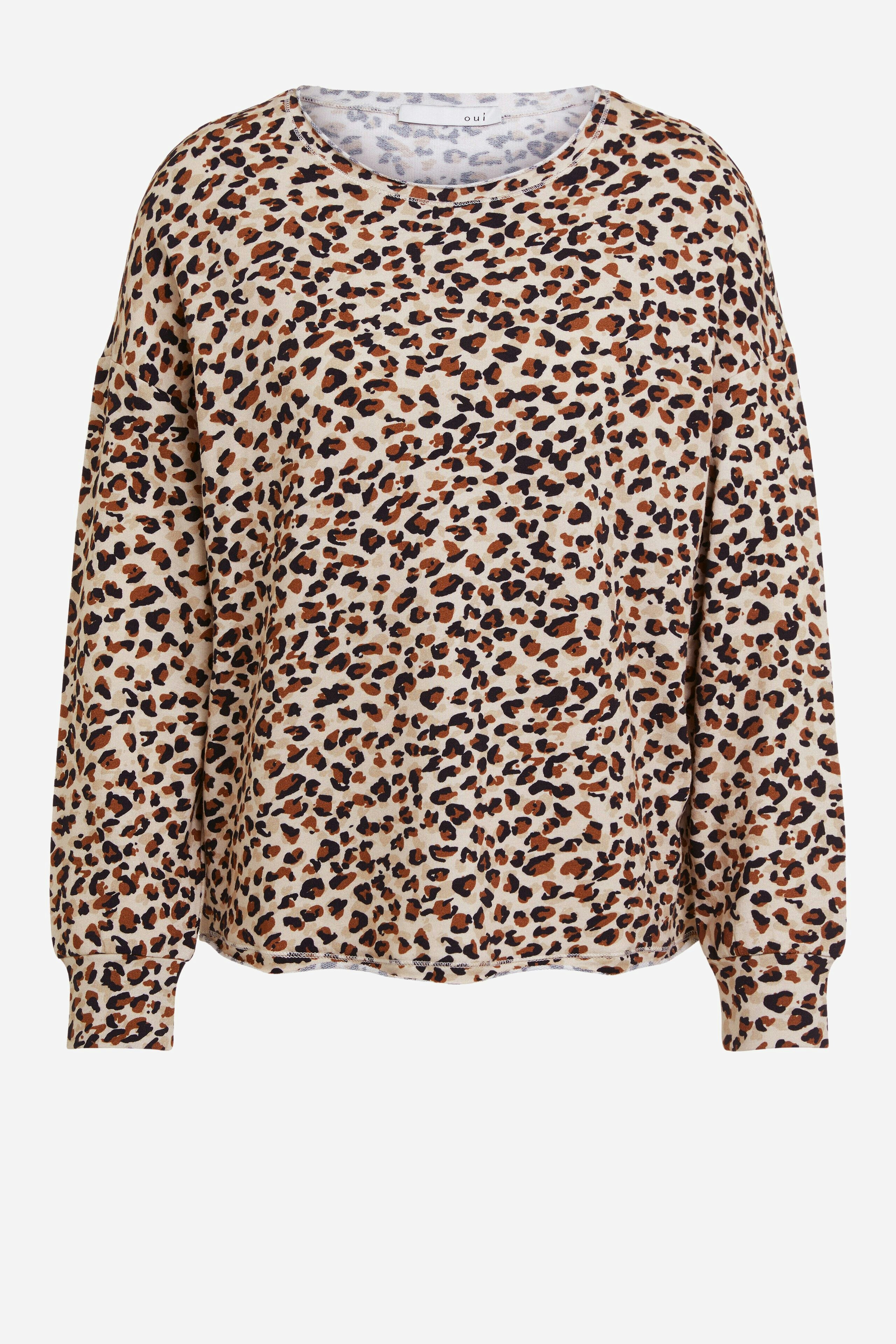 zara leopard print sweatshirt