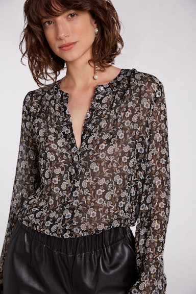 Blouse with floral print