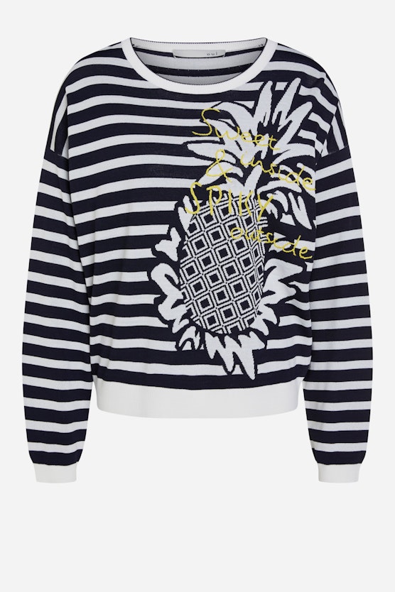 Jumper with pineapple motif
