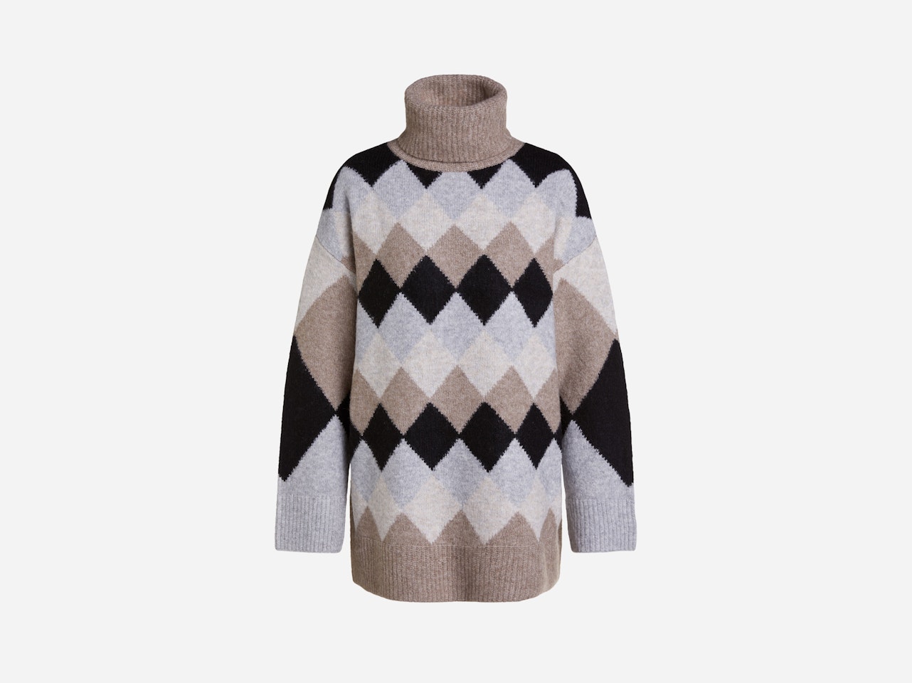 Jumper with a lozenge look