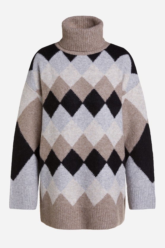 Jumper with a lozenge look