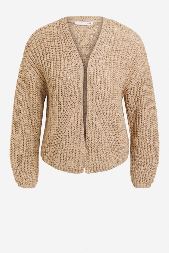 Cardigan without closure