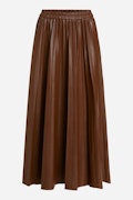 Pleated skirt  made from vegan leather