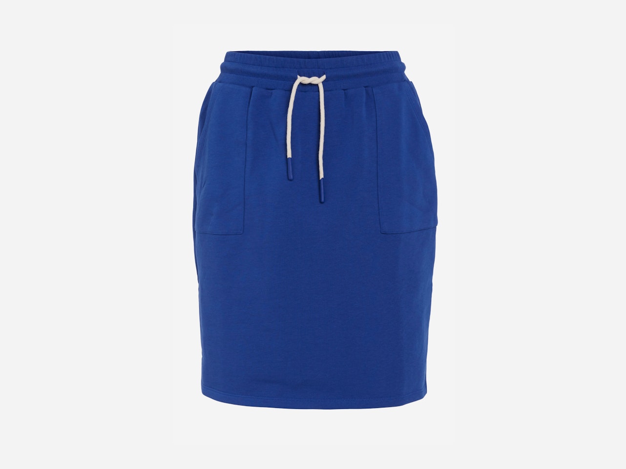 Sweat skirt at knee length