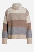 Jumper with colour block stripes