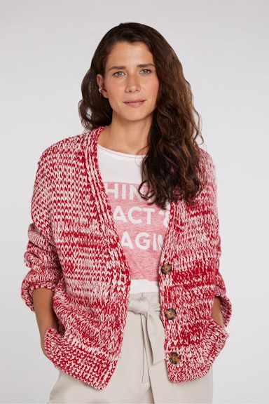 Cardigan with V-neck