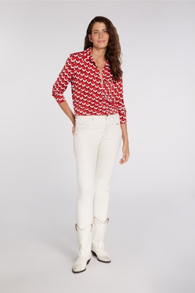 Shirt blouse in trendy print