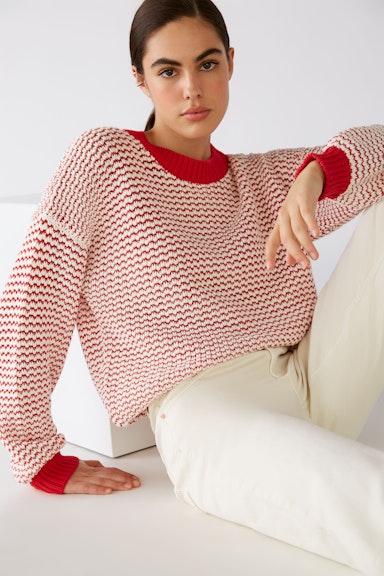 Knitted jumper in a casual fit