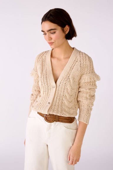 Cardigan with fringes