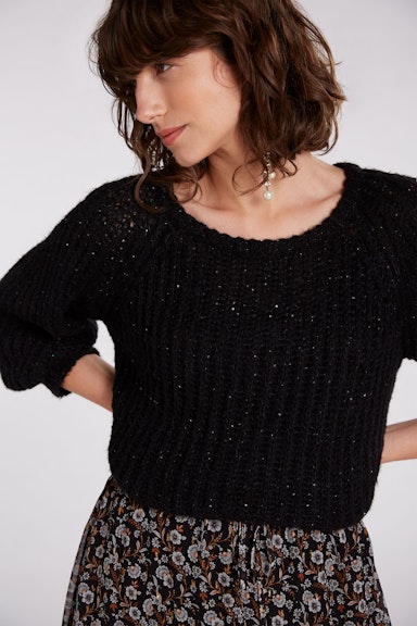 Knitted jumper with sequins