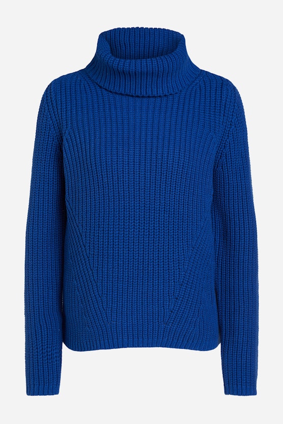 Knitted jumper made from cotton blend