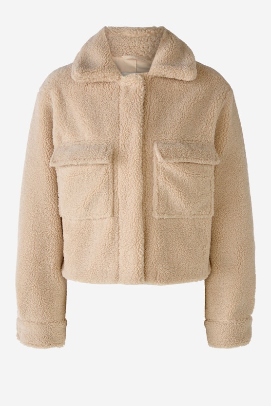 Teddy jacket in cropped form