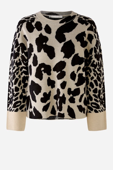 Jumper with animal print