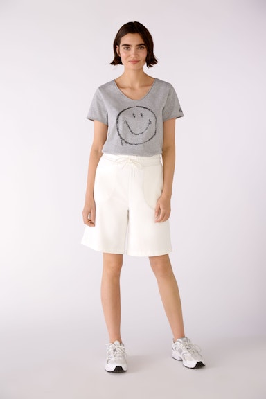 Bild 2 von T-shirt oui x Smiley® with sequins in light grey | Oui