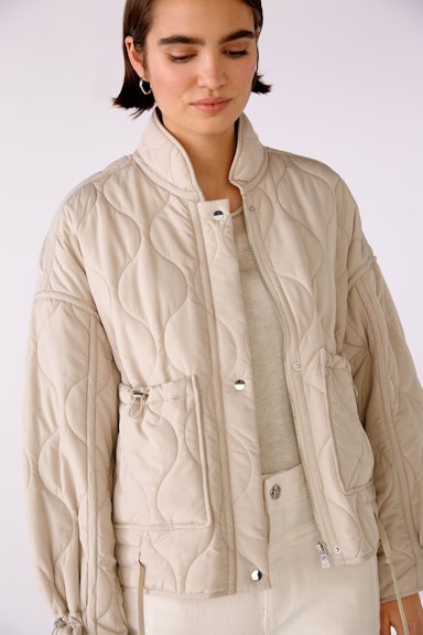 Bild 6 von Outdoor jacket with stand-up collar in oat meal | Oui