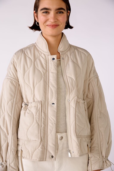 Bild 1 von Outdoor jacket with stand-up collar in oat meal | Oui