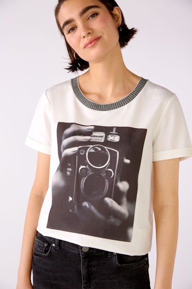 Bild 4 von T-Shirt mit Fotoprint in cloud dancer | Oui