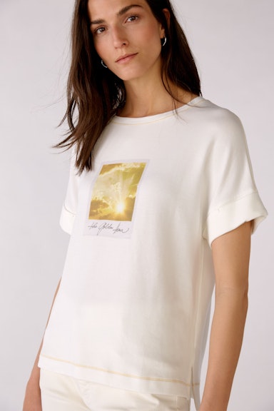 Bild 5 von T-Shirt mit Polaroid Print in cloud dancer | Oui
