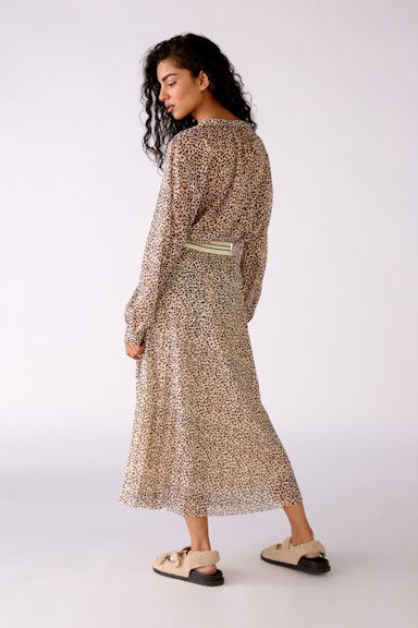 Bild 3 von Pleated skirt in leopard print in lt stone brown | Oui