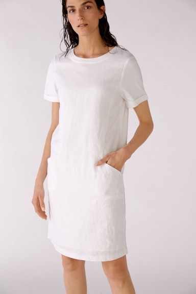 Bild 4 von Kleid im Leinenpatch in optic white | Oui