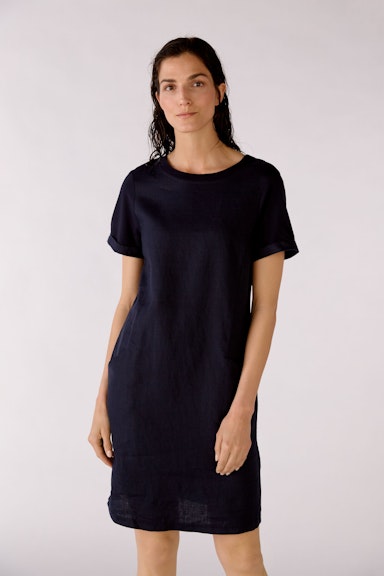 Bild 3 von Dress in linen patch in darkblue | Oui