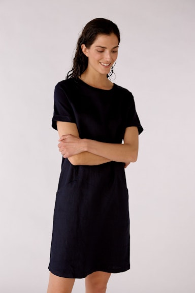 Bild 6 von Dress in linen patch in darkblue | Oui