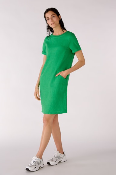 Bild 2 von Kleid im Leinenpatch in fern green | Oui