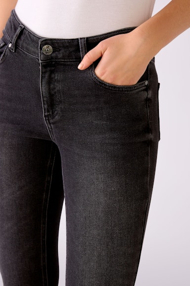 Bild 5 von Jeans THE CROPPED Skinny fit, cropped in darkgrey denim | Oui