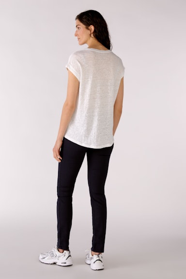 Bild 3 von T-Shirt aus Leinen in optic white | Oui