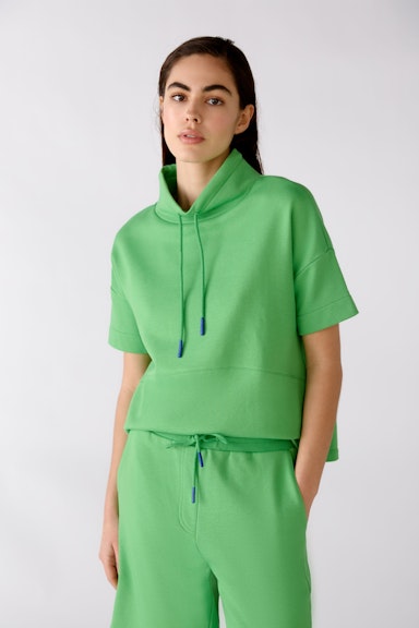 Bild 2 von Sweatshirt mit kurzen Ärmeln in fern green | Oui