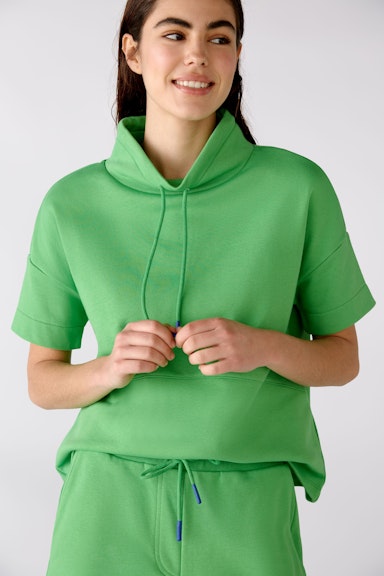 Bild 4 von Sweatshirt with short sleeves in fern green | Oui