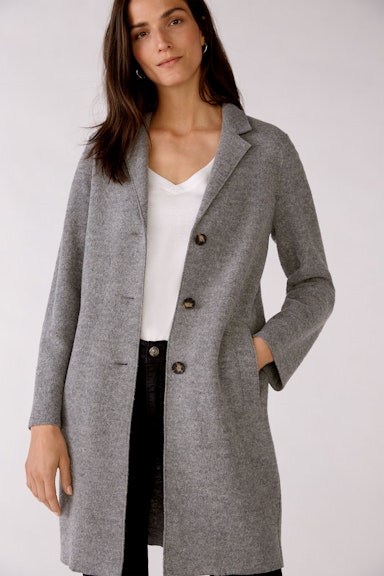 Bild 6 von MAYSON Coat from boiled wool in grey | Oui