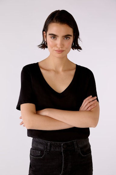 Bild 3 von CARLI T-shirt 100% organic cotton in black | Oui