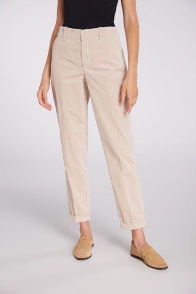 Bild 2 von Corduroy trousers with crease in moonbeam | Oui
