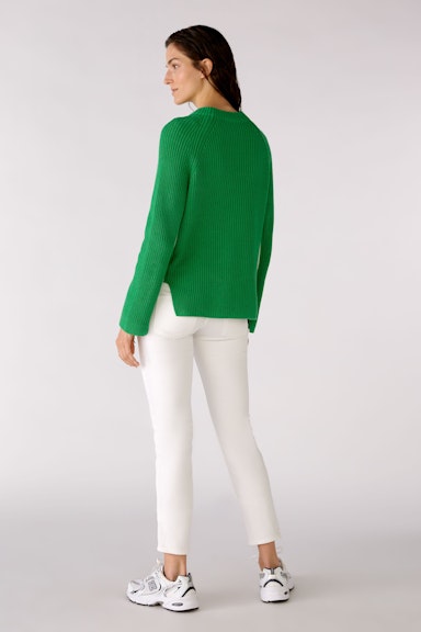 Bild 4 von RUBI Pullover mit Reißverschluss in green white | Oui