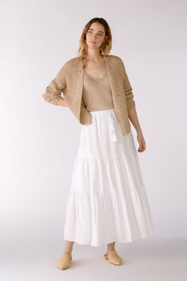 Bild 2 von Maxi skirt linen in optic white | Oui
