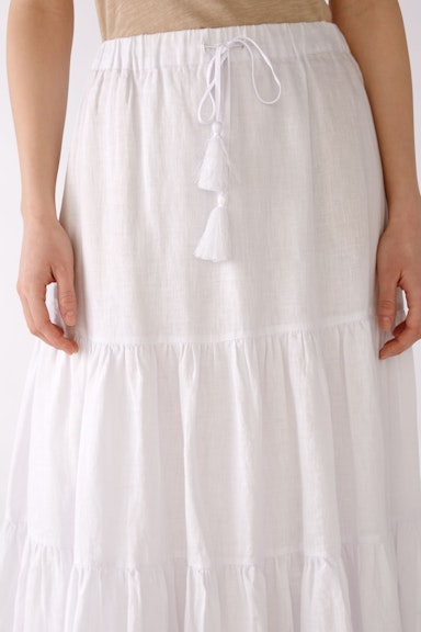Bild 5 von Maxi skirt linen in optic white | Oui