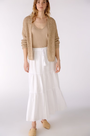 Bild 7 von Maxi skirt linen in optic white | Oui