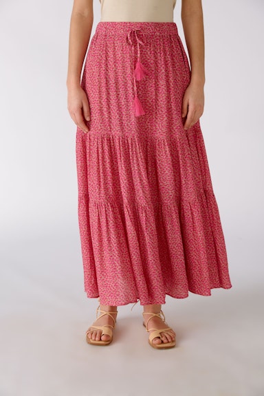 Bild 3 von Maxi skirt in minimal print in lt stone red | Oui