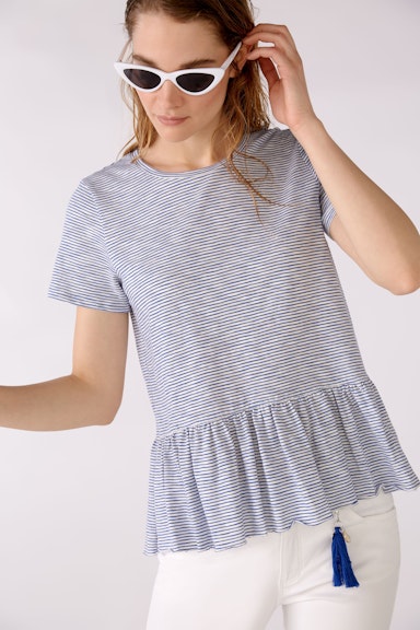 T-shirt with flounce