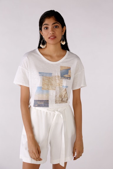 Bild 3 von T-Shirt mit Fotoaufdruck in optic white | Oui