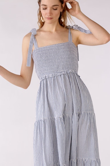 Bild 7 von Maxi dress in seersucker stripes in white blue | Oui