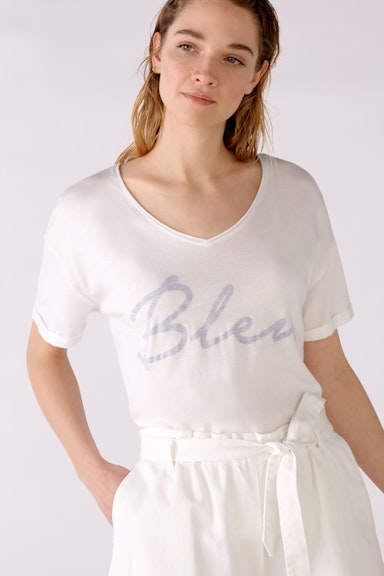 Bild 5 von T-Shirt mit Schriftzug in optic white | Oui