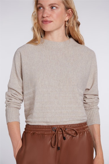 Bild 4 von Knitted jumper from cashmere mix in light stone | Oui